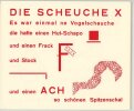 Die Scheuche. [L’Epouvantail].. SCHWITTERS (Kurt). STEINITZ (K&auml;te). VAN DOESBURG (Theo).