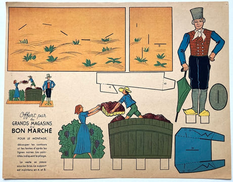 L’Alsace, L’Auvergne, La Bourgogne, La Bretagne, Flandre Artois Picardie, La Provence.. [Découpages]. Tolmer.