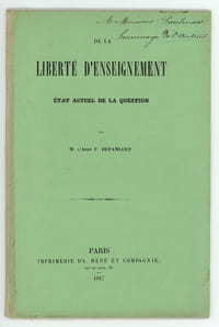 De la liberté d’enseignement.