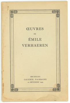 Œuvres de Emile Verhaeren.. undefined