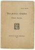 Des poètes simples. Francis Jammes.. BRAUN (Thomas).