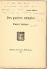 Des poètes simples. Francis Jammes.. BRAUN (Thomas).