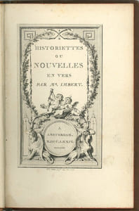 Historiettes ou nouvelles en vers.