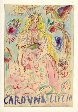 Ensemble de 7 dessins originaux. . KAREL (Vaclav).