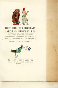 Histoire du Portefaix avec les jeunes filles, conte des Mille et une nuits.