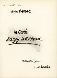Le Curé d'Azay-le-rideau