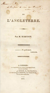 De l'Angleterre