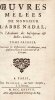 Oeuvres m&ecirc;l&eacute;es (- Th&eacute;&acirc;tre). NADAL (Augustin, Abb&eacute;)