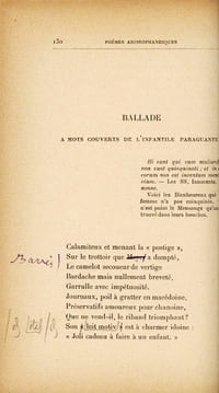 Poèmes aristophanesques