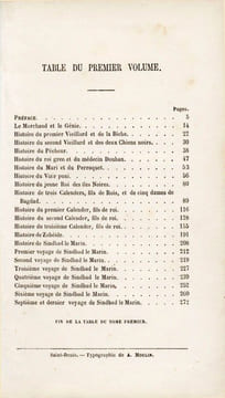 Les Mille et une Nuits. Contes arabes traduits par Galland. Nouvelle édition, corrigée et revêtue de l'approbation de M. L'abbé Lejeune, chanoine de ...