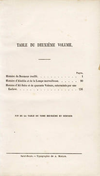 Les Mille et une Nuits. Contes arabes traduits par Galland. Nouvelle édition, corrigée et revêtue de l'approbation de M. L'abbé Lejeune, chanoine de ...
