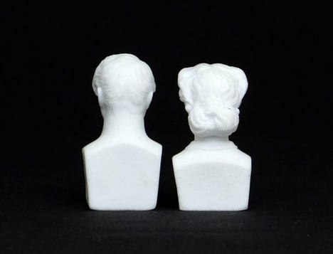 [Bustes de l'empereur Napoléon III et de l'impératrice Eugénie]. MANUFACTURE DE JEAN-MARIE OU JEAN-BAPTISTE GILLE, DIT GILLE JEUNE