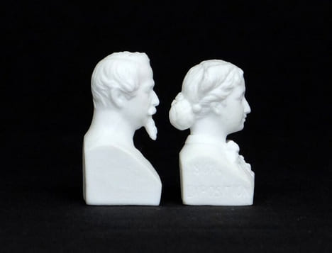 [Bustes de l'empereur Napoléon III et de l'impératrice Eugénie]. MANUFACTURE DE JEAN-MARIE OU JEAN-BAPTISTE GILLE, DIT GILLE JEUNE