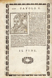 Cronologia ponteficale, che contiene le vere effigie, i nomi, cognomi, & patria di tutti i Pontefici, con le loro vite, quanto regnarono, e dove morirono