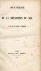 De l'origine et de la r&eacute;paration du mal. ACTORIE (Abb&eacute; Joseph)