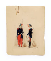 Suite de onze dessins Second Empire