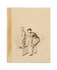 Suite de onze dessins Second Empire