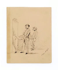 Suite de onze dessins Second Empire
