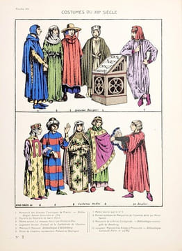 Histoire du costume civil (de 80 avant J.-C. à 1930 après J.-C.) en France. CARLIER (Alfred)