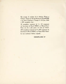 Les Falaises de Taormina. LESCURE (Jean) ; UBAC (Raoul, ill.)