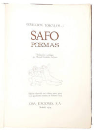 Safo. Poemas