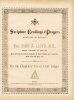 Scripture Readings and Prayers (arranged by request) by the Rev. John A. Lloyd, M. A., Grand Chaplain of England. LLOYS (John Augustus)