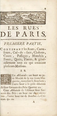 Les rues et les environs de Paris