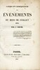 Causes et conséquences des événements du mois de Juillet 1830 [SUIVI DE] Document pour l'histoire de France, ou Conduite des Députés durant le règne ...