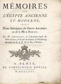 Mémoires sur l'Égypte ancienne et moderne, suivis d'une description du Golfe Arabique ou de la Mer Rouge