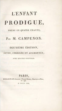 L'enfant prodigue, poème en quatre chants. CAMPENON (Vincent)