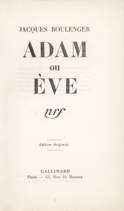 Adam ou Ève