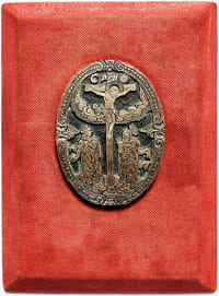 Plaque à dorer à la crucifixion