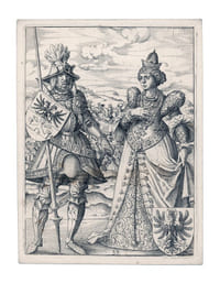 [Genuinae Icones ducum Bavariae, Comitum Tijrolensium Regum Lambardiæ Marchionum Antuerpiensium Principum & regum Francorum Imperatorum & Caesarum Germanorum Comitum Paltinorum e Rheni S. R. Imperij Electorum Ex principe Familia Bauairca illustrissima et vetustissima oriundorum ... ab anno Virgine partus CCCCXCIII Vsque ad annum M. D. LXXXIII : Adiectis Quarundam Vxorum Iconibus singularum vero insigne vita rebus gestis]
