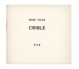 Crible. CHAR (René) 