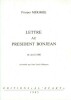 Lettre au président Bonjean, 16 avril 1861. MÉRIMÉE (Prosper) / DEBAUVE (Jean-Louis)