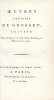 Oeuvres choisies. GRESSET (Jean-Baptiste)