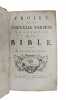 Projet d'une nouvelle version françoise de la Bible par Charles le Cene [SUIVI DE] La Sainte Bible contenant les livres de l'ancien et du nouveau ...