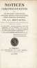 Notices chronologiques sur les théologiens, jurisconsultes, philosophes, artistes, littérateurs, poètes, bardes, troubadours et historiens de la ...