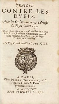 La grandeur de nos roys et de leur souveraine puissance [SUIVI DE] Discours abrégé avec l'ordonnance entière du roy Sainct Louis contre les duels [SUIVI DE] Traicté contre les duels, avec les ordonnances & arrests du roy sainct Loys [SUIVI DE] Traicté de la souveraineté du roy et de son royaume [SUIVI DE] Second traicté de la souveraineté du roy. Au roy très-chrestien Loys XIII [SUIVI DE] Examen du traité de M. Jean Savaron de la souveraineté du roy et de son royaume [SUIVI DE] Les Erreurs et impostures de «l'Examen du Traité, de M. Jean Savaron, de la souveraineté du roi» [SUIVI DE] Traitté contre les masques [SUIVI DE] Chronologie des Estats généraux, où le Tiers estat est compris, depuis l'an 1615 jusques à 422
