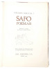 Safo. Poemas. SAPHO / FERN&Aacute;NDEZ GALIANO (Manuel, trad.) / DUCE (Alberto, ill.)