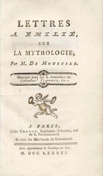 Lettres à Emilie sur la mythologie. DE MOUSTIER