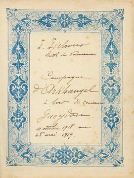 Campagne d'Arkhangel à bord du croiseur Gueydon, 11 octobre 1918 au 28 mai 1919. FICHOUX (F.)