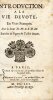 Introduction &agrave; la vie d&eacute;vote en vers fran&ccedil;ois. SALES (Fran&ccedil;ois de) ; N. H. E. S. D. M. (de Marand&eacute; ?, du Manoir ?)