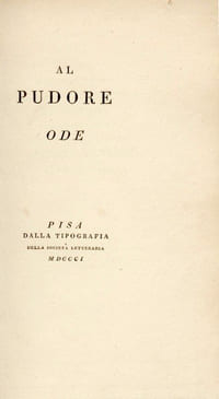 Al Pudore, Ode