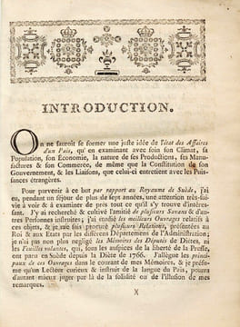 Mémoires pour servir à la connoissance des affaires politiques et économiques du royaume de Suède. [CANZLER (Johann Georg)]