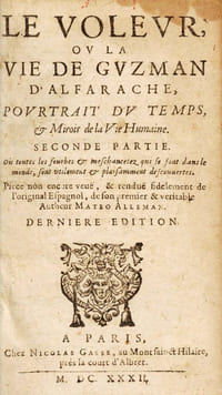 Le voleur ou la vie de Guzman d'Alfarache, portrait du temps et miroir de la vie humaine. Seconde partie.