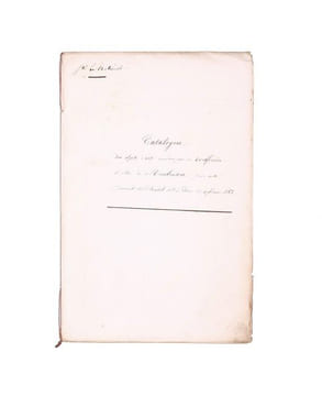 Catalogue des objets d'art vendus par M. Walferdin à M. de Monbrison par acte devant Me. Persil Nre à Paris, du 4 février 1863. [FRAGONARD]