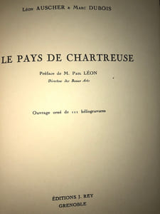LE PAYS DE CHARTREUSE.