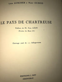LE PAYS DE CHARTREUSE.