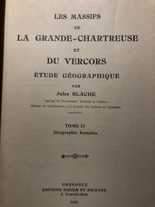 LES MASSIFS DE LA Gde CHARTREUSE ET DU VERCORS.